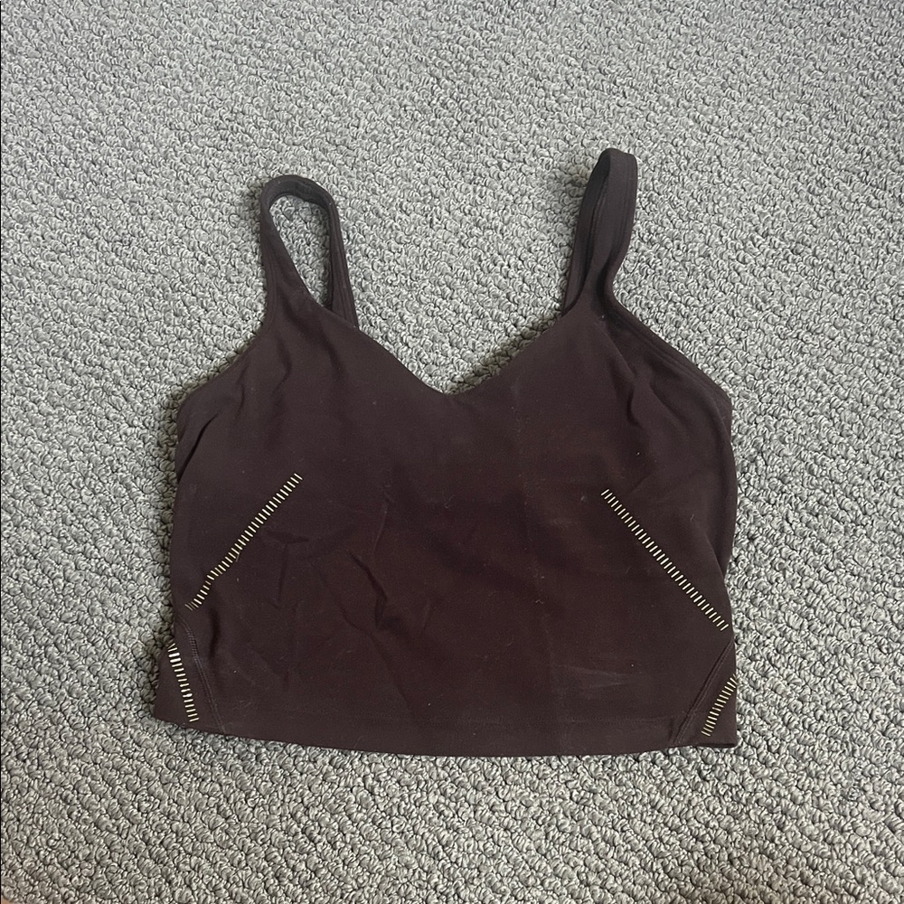 Brown & Gold Lululemon align tank.      Size 2.